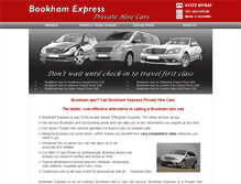 Tablet Screenshot of bookhamtaxiscabs.co.uk
